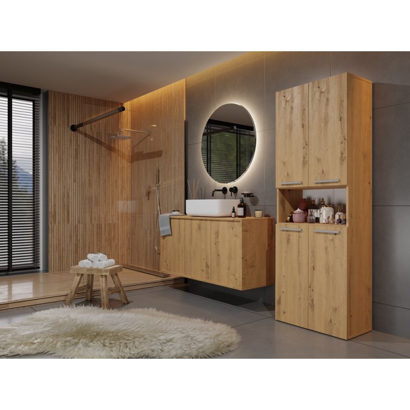 SŁUPEK ŁAZIENKOWY NEL ART 2 KOSZE DRZWI KRÓT KPL