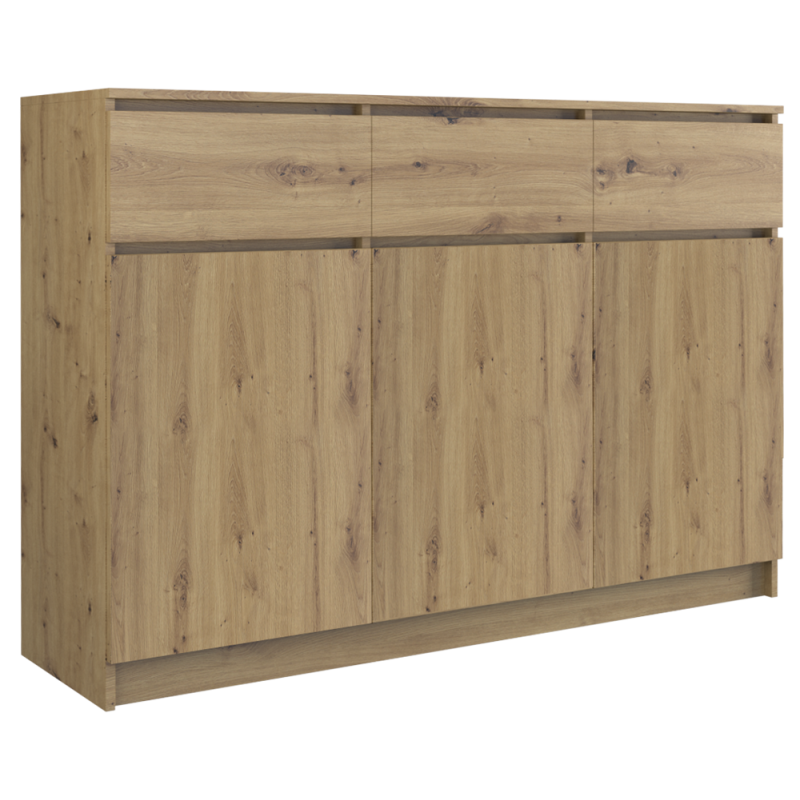 KOMODA 3 DRZWI 3 SZUFLADY ARTISAN KOMPLET KOMODA 3 DRZWI 3 SZUFLADY ARTISAN KOMPLET