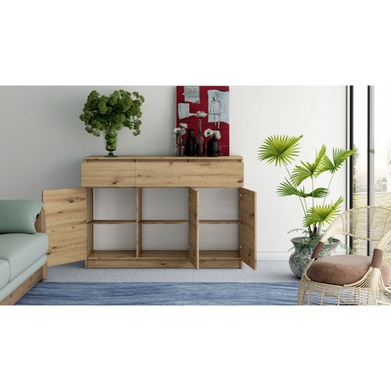 KOMODA 3 DRZWI 3 SZUFLADY ARTISAN KOMPLET