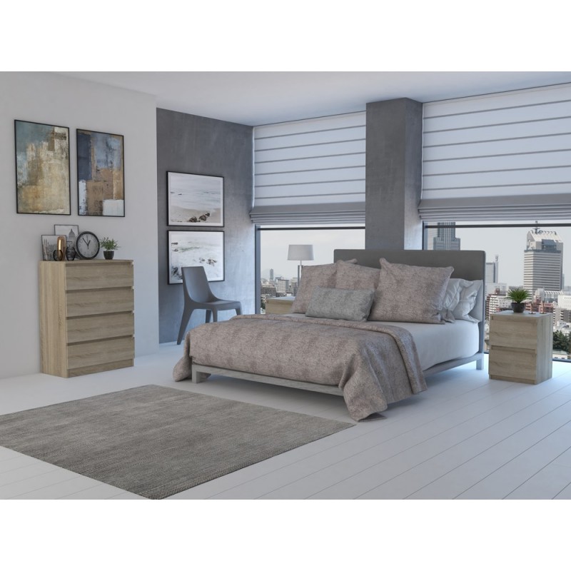 M4 MALWA KOMODA 4 SZUFLADY SONOMA KOMPLET