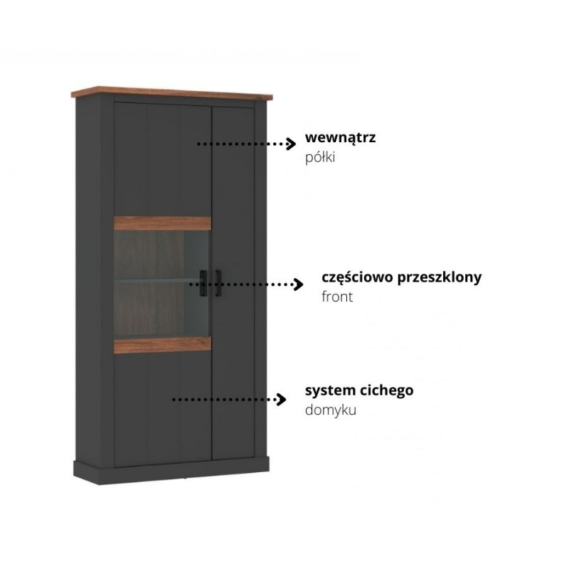 Witryna Perazzo 2D Typ PEZV02L Meble Wójcik