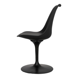 Krzesło Tulip Basic czarne/czarna         poduszka