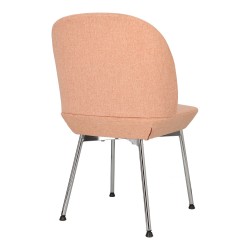 Krzesło Cloe różowe/ chrom