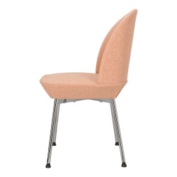 Krzesło Cloe różowe/ chrom