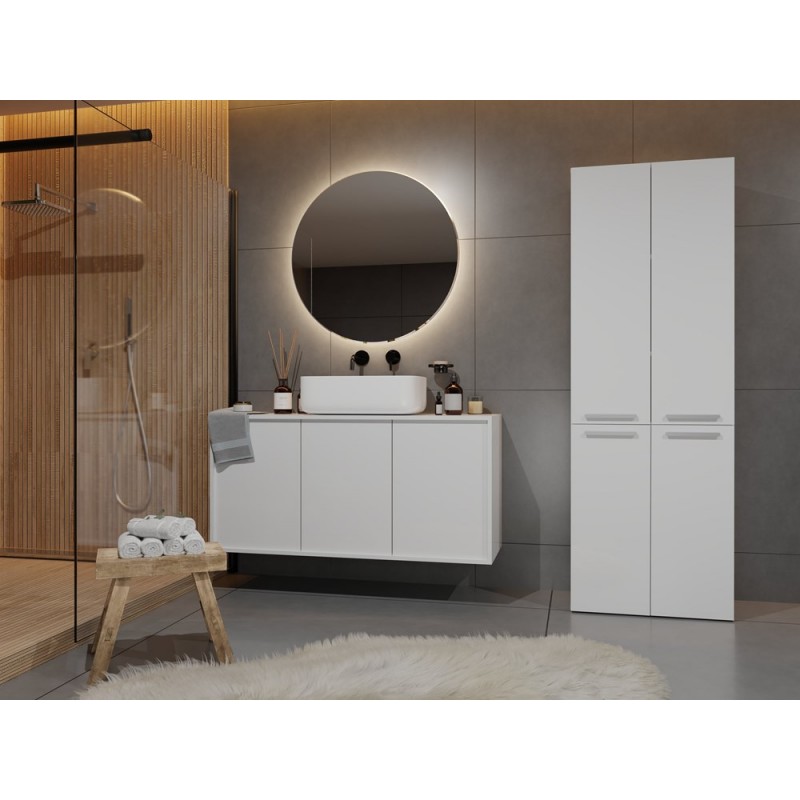 SZAFKA ŁAZIENKOWA NEL DD 2K 60CM - BIEL MAT