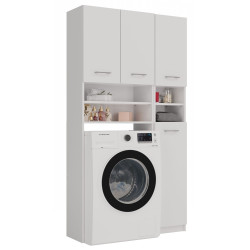 ZESTAW ŁAZIENKOWY MARPOL REGAŁ SZAFKA SŁUPEK BIAŁY