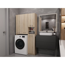 ZESTAW ŁAZIENKOWY MARPOL DD SZAFKA DĄB SONOMA