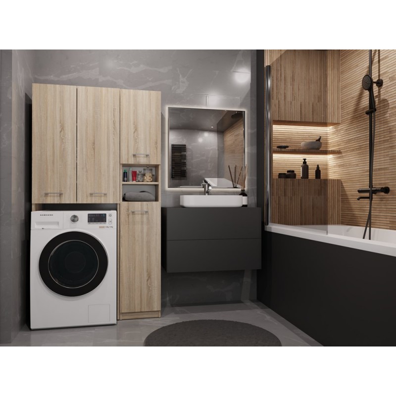 ZESTAW ŁAZIENKOWY MARPOL DD SZAFKA DĄB SONOMA