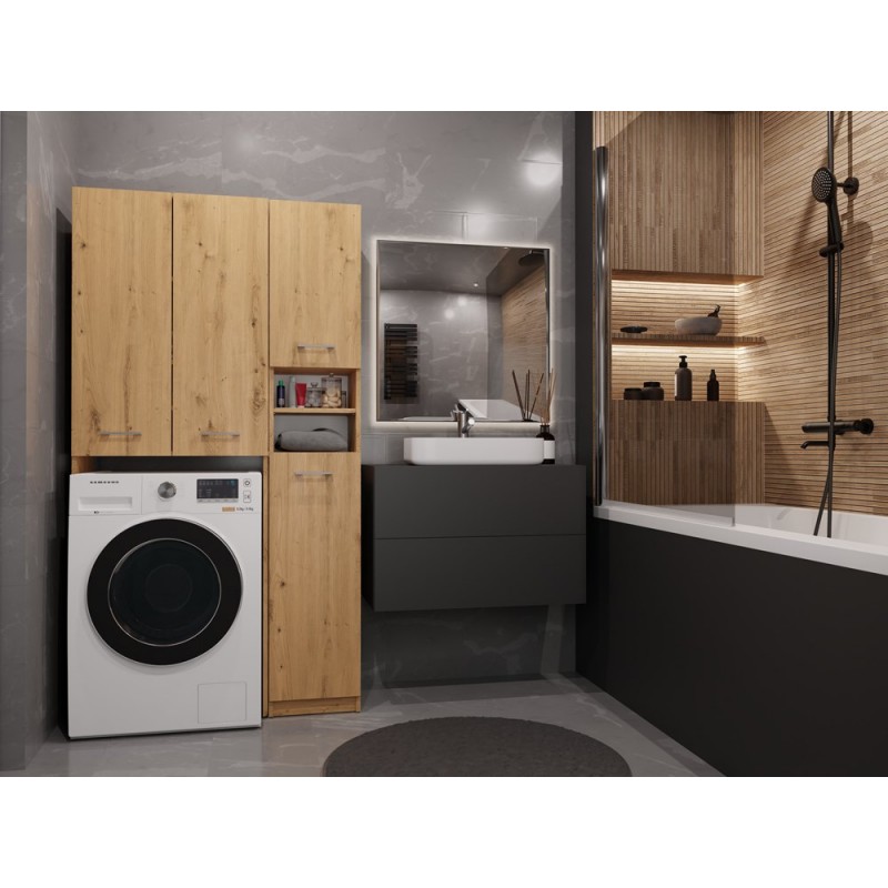 ZESTAW ŁAZIENKOWY MARPOL DD SZAFKA DĄB ARTISAN