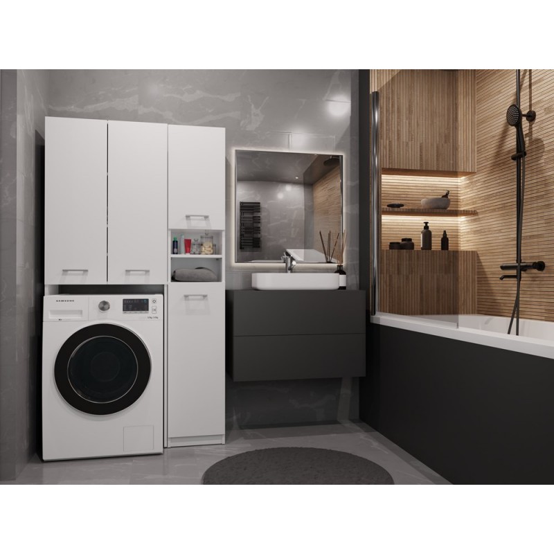 ZESTAW ŁAZIENKOWY MARPOL DD SZAFKA BIEL MAT