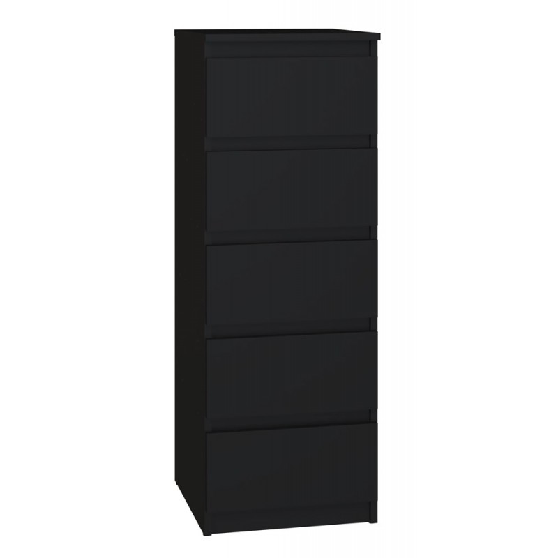 KOMODA MISTY W5 40 cm - CZARNY