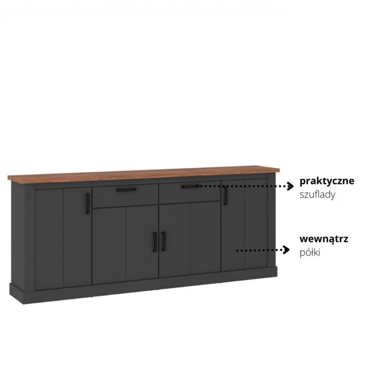 Komoda Perazzo 4D2S Typ PEZK04 Meble Wójcik