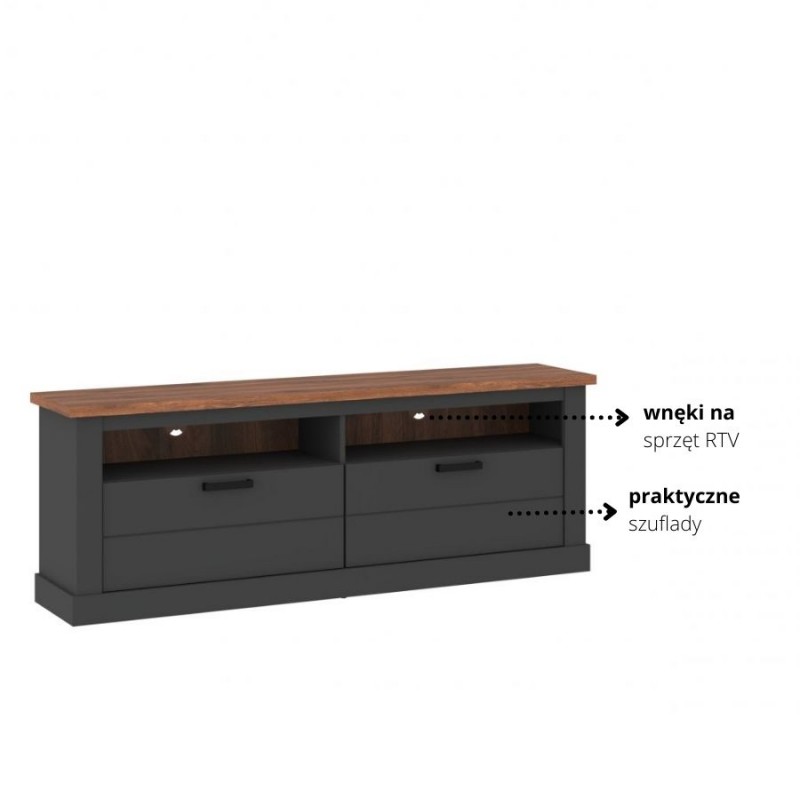 Komoda RTV Perazzo 2S Typ PEZF01 Meble Wójcik