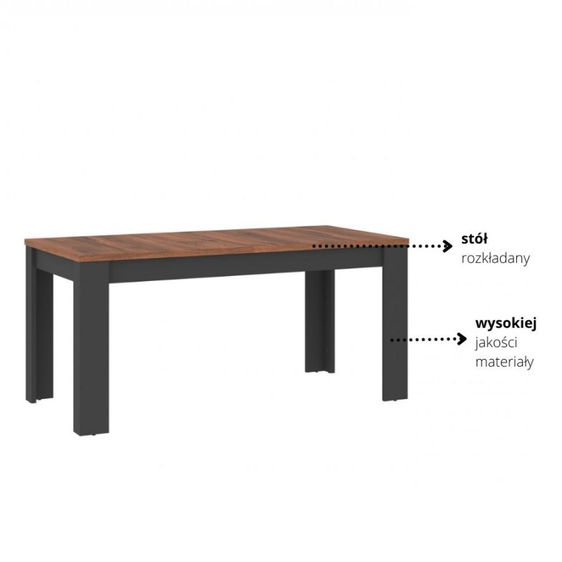 Stół Rozkładany Perazzo Typ PEZT02 Meble Wójcik