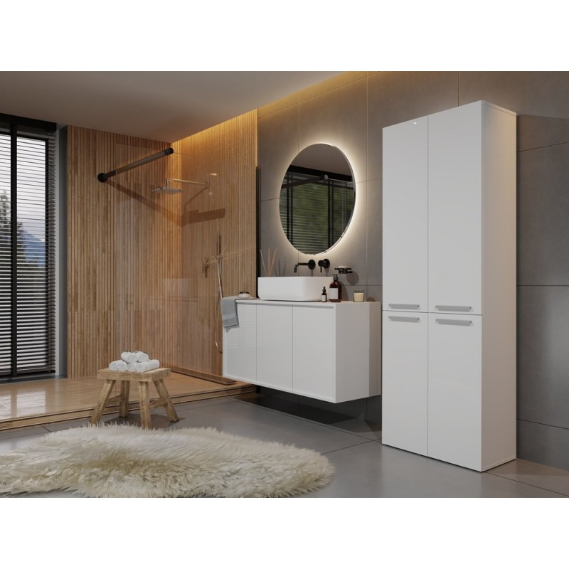 SZAFKA ŁAZIENKOWA NEL DD 1K 60CM - BIEL MAT