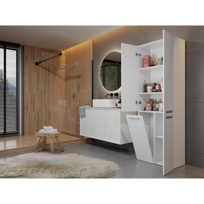 SZAFKA ŁAZIENKOWA NEL DD 1K 60CM - BIEL MAT