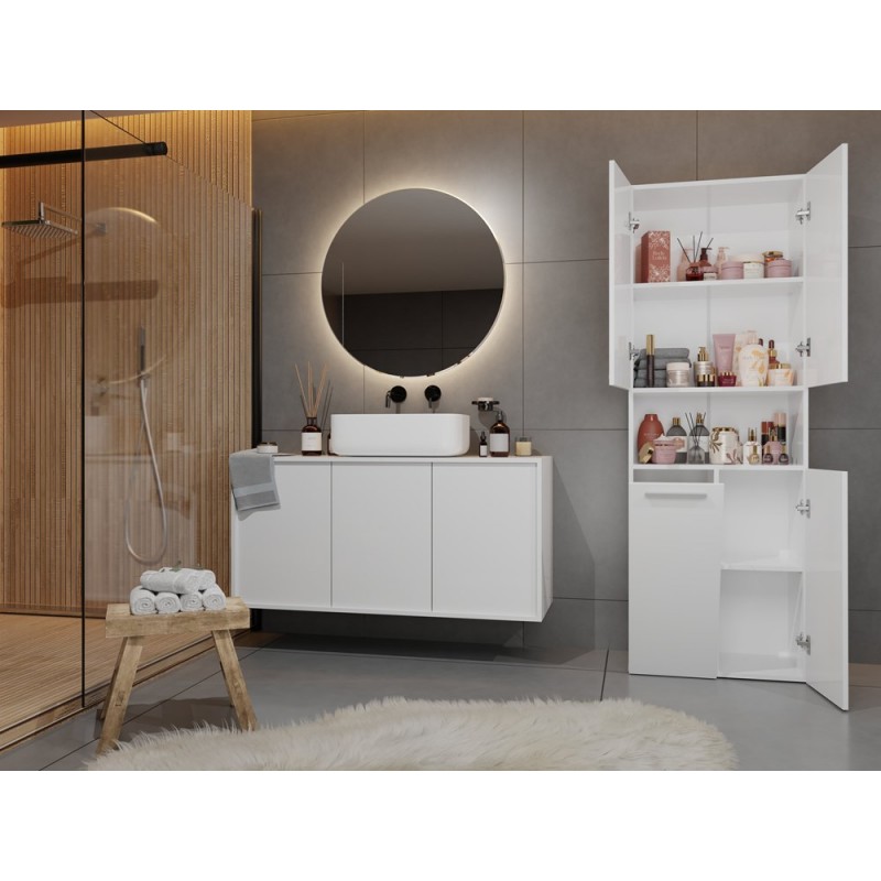 SZAFKA ŁAZIENKOWA NEL DK 1K 60CM - BIEL MAT