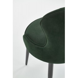 Krzesło tapicerowane Jasmine ciemny zielony