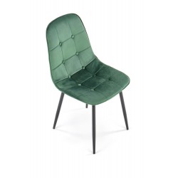 Krzesło tapicerowane Orchid ciemny zielony