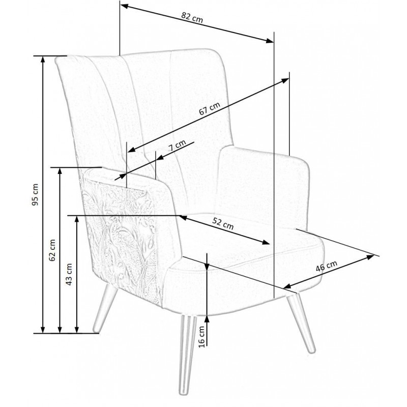 Wygodny fotel wypoczynkowy Saffron ciemnozielony