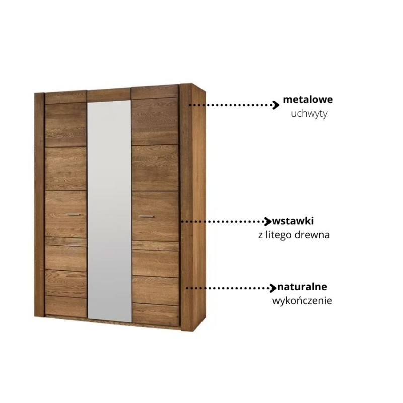 Szafa 3-drzwiowa Velvet Typ 73 Szynaka Meble Kolekcja Velvet