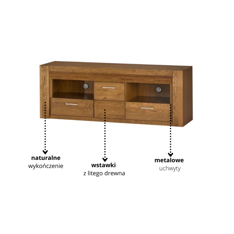 Szafka RTV Velvet Typ 25 Szynaka Meble Kolekcja Velvet