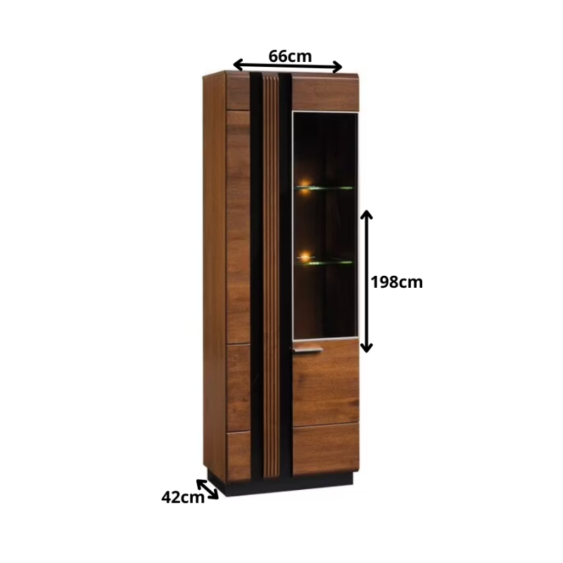 Witryna 2-drzwiowa prawa Porti Typ 11 Szynaka Meble Kolekcja