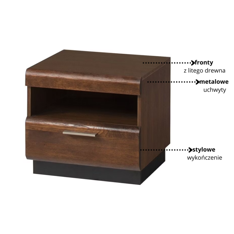 Szafka nocna z 1 szufladą Porti Typ 79 Szynaka Meble Kolekcja