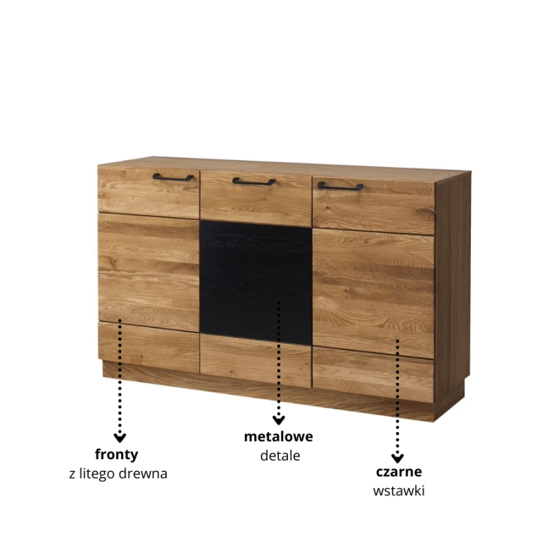 Komoda 3-drzwiowa Mosaic Typ 45 Szynaka Meble Kolekcja Mosaic