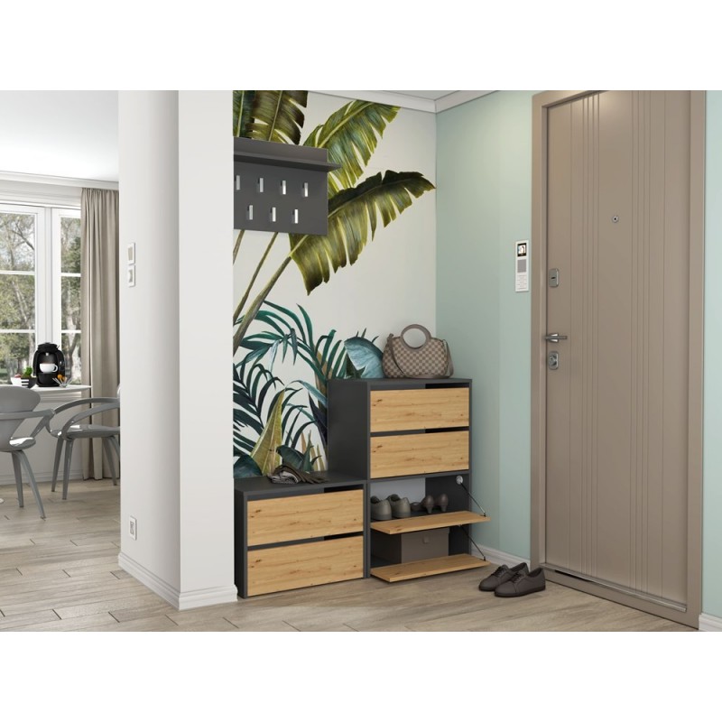 SZAFKA NA BUTY MODO X2 ANTRACYT/ARTISAN