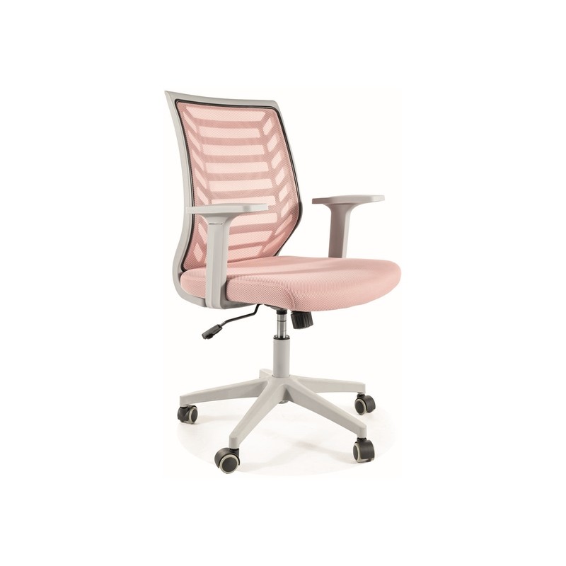 FOTEL OBROTOWY Q-320 RÓŻOWY