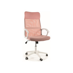 FOTEL OBROTOWY Q-026 RÓŻOWY