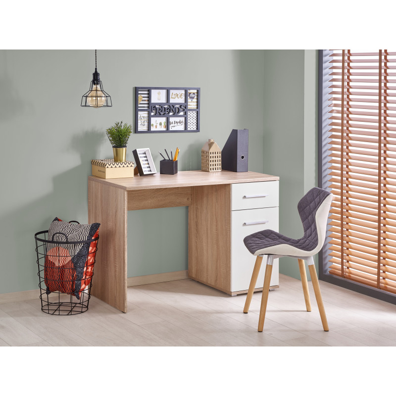 LIMA B-1 biurko dąb sonoma / biały (1p 1szt)