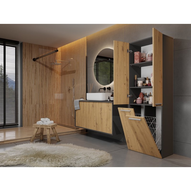 SŁUPEK ŁAZ. NEL ANT/ART 2 KOSZE DRZWI DŁUGIE KPL