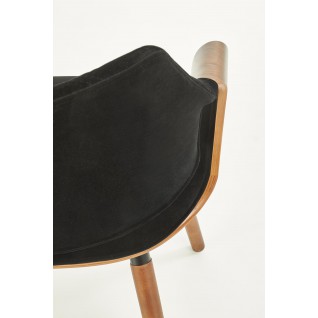 Zestaw krzeseł (4szt.) z giętego drewna Azalea orzech/czarny