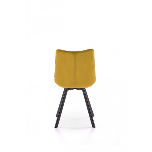 Zestaw krzeseł tapicerowanych (4szt.) Lilac musztardowe