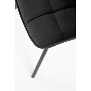 Zestaw krzeseł tapicerowanych (4szt.) Lilac czarne