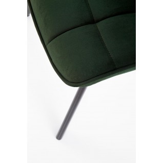 Zestaw krzeseł tapicerowanych (4szt.) Lilac butelkowa zieleń