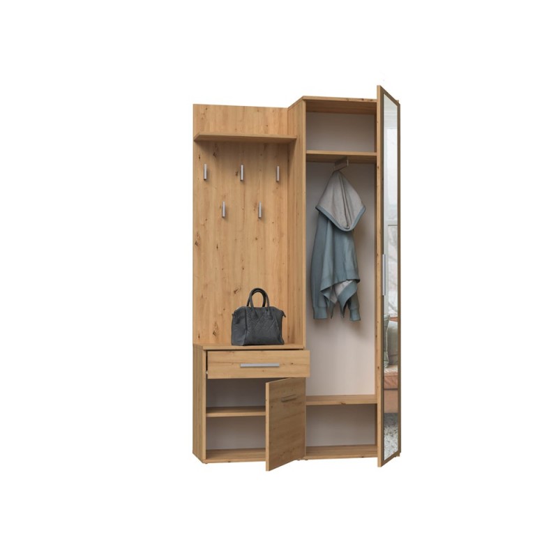 GARDEROBA DUO - DĄB ARTISAN