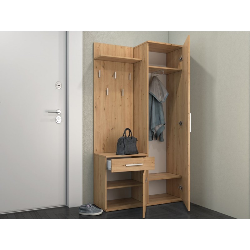 GARDEROBA DUO - DĄB ARTISAN