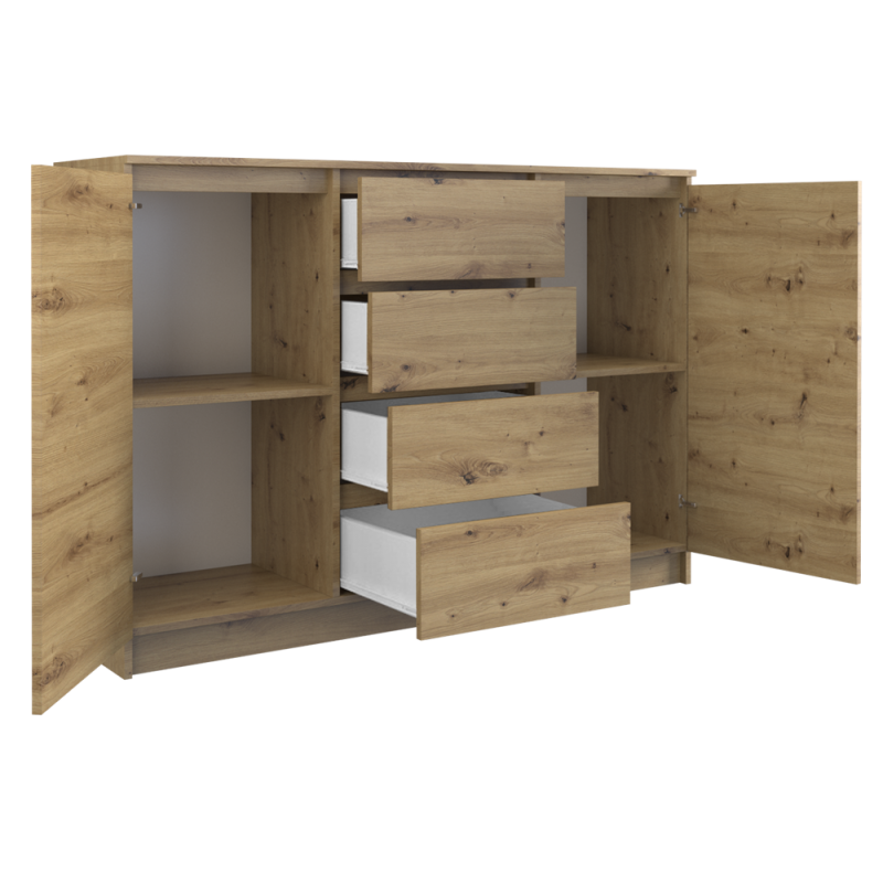 KOMODA 2 DRZWI 4 SZUFLADY ARTISAN KOMPLET