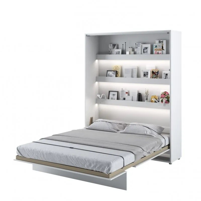 Półkotapczan Pionowy BED CONCEPT BC-12 160X200 Biały Połysk