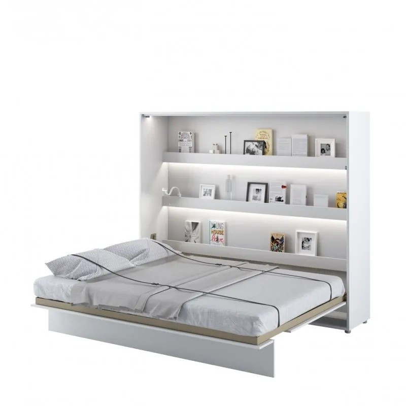 Półkotapczan Poziomy BED CONCEPT BC-14 160X200 Biały Połysk