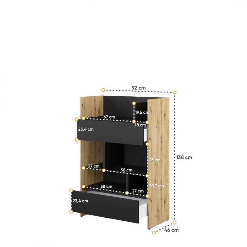 Regał BED CONCEPT BC-26 do półkotapczanu Lenart