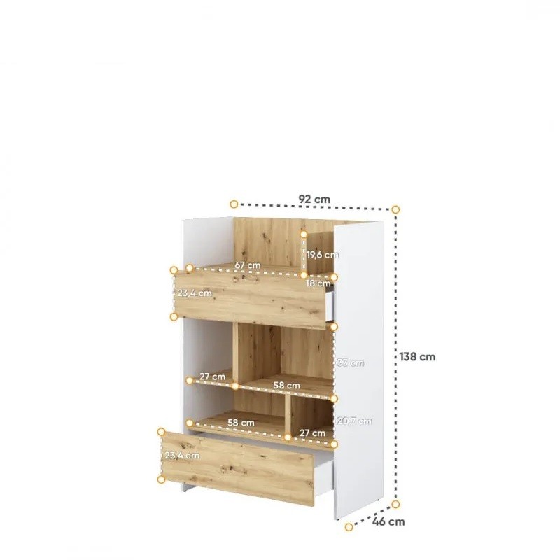 Regał BED CONCEPT BC-26 do półkotapczanu Lenart