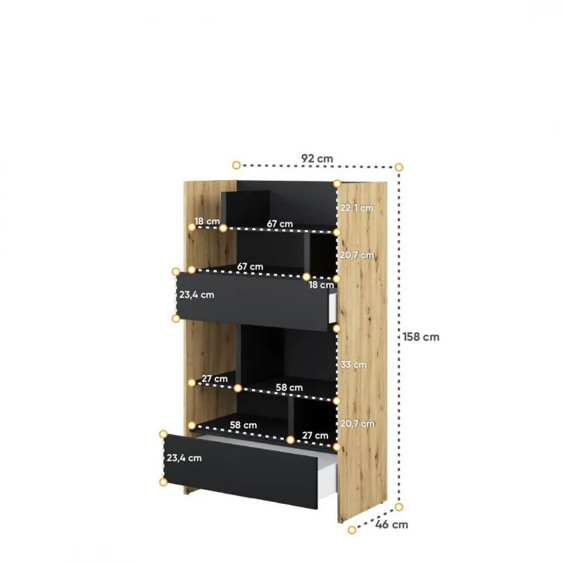 Regał BED CONCEPT BC-27 do półkotapczanu Lenart