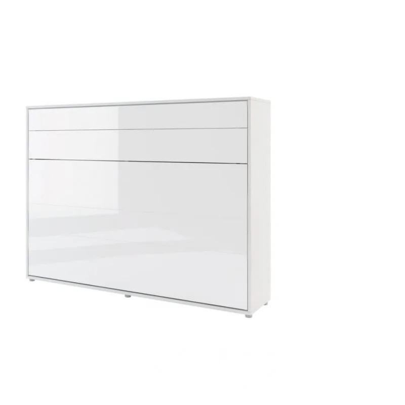 P&oacute;łkotapczan Poziomy BED CONCEPT BC-04 140X200 Biały Połysk