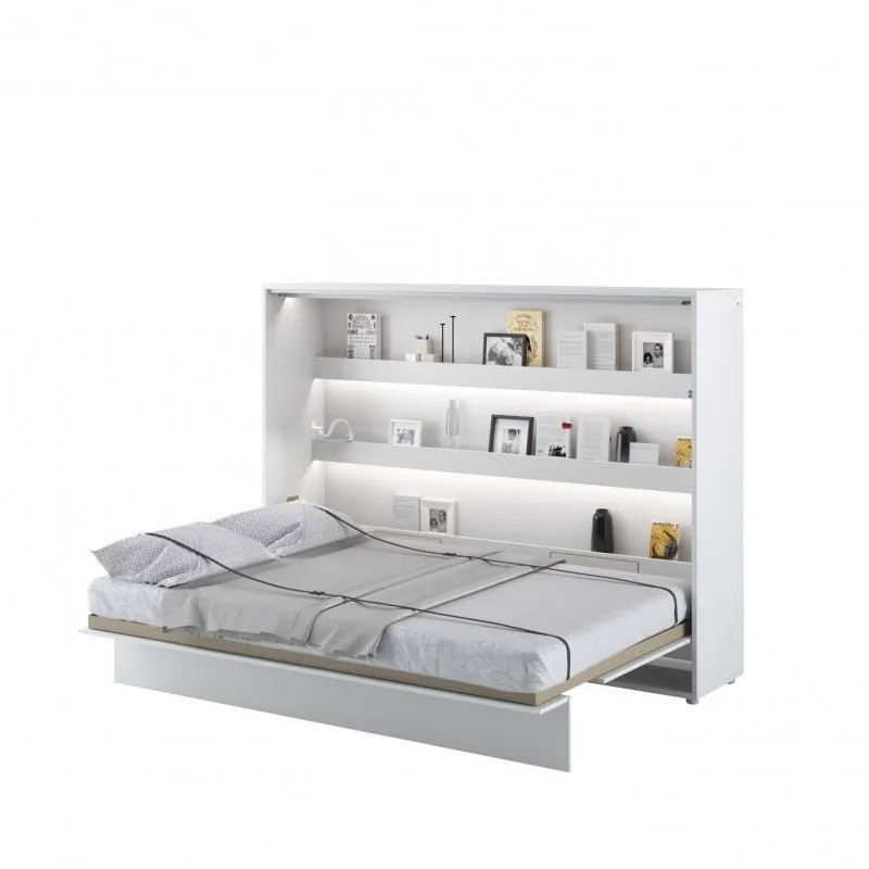Półkotapczan Poziomy BED CONCEPT BC-04 140X200 Biały Połysk