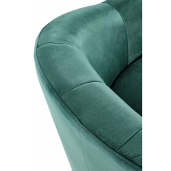 Elegancki fotel wypoczynkowy Breeze ciemno-zielony