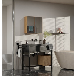 SZAFKA ŁAZIENKOWA POLA 2 DRZWI LUSTRO ARTISAN